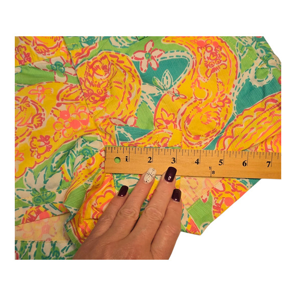 Lilly Pulitzer The Walsh Shorts Womens 00 Multicolor Floral Print Resortwear - Picture 10 of 10